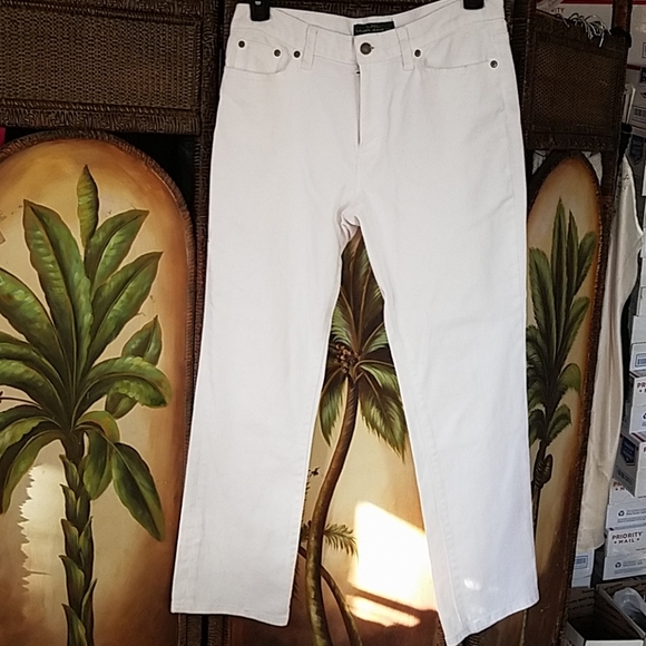 Lauren Ralph Lauren Denim - Lauren RL white ankle jeans